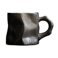 thumbnail image 2 of GROWTH TANK Mug Irregular Tea Ceremony Accessories Holiday Gift Rough Pottery Coffee Mug black, 2 of 9