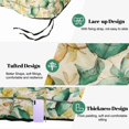 thumbnail image 4 of SDJPOI Outdoor Swing Cushions, Porch Swing Cushions 2-3 Seater Replacement with Backrest, Waterproof Thicken 4" Bench Cushion with Ties for Patio Porch Lawn and Garden, 4 of 8