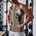 thumbnail image 5 of Pofeuu Funny Horse Faces Expressions Print Men's Workout Tank Tops Sleeveless Muscle Gym Shirt Quick Dry-3X-Large, 5 of 7