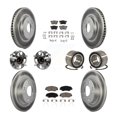 thumbnail image 1 of Transit Auto Front Rear Hub Bearing Assembly Coated Disc Brake Rotor and Ceramic Pad Kit (10Pc) for Car 2015 Honda Civic EX with Coupe 1.8L Manual transmission Left Right (Driver Passenger) KBB-117937, 1 of 10