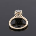 thumbnail image 3 of solitaire jewels 2.75CT Oval Moissanite Hidden Halo Engagement Ring For Women, 14K Yellow Gold, 3 of 9
