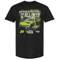 thumbnail image 2 of Men's Checkered Flag Sports  Black William Byron 2025 NASCAR Cup Series Playoffs Raptor All In T-Shirt, 2 of 3
