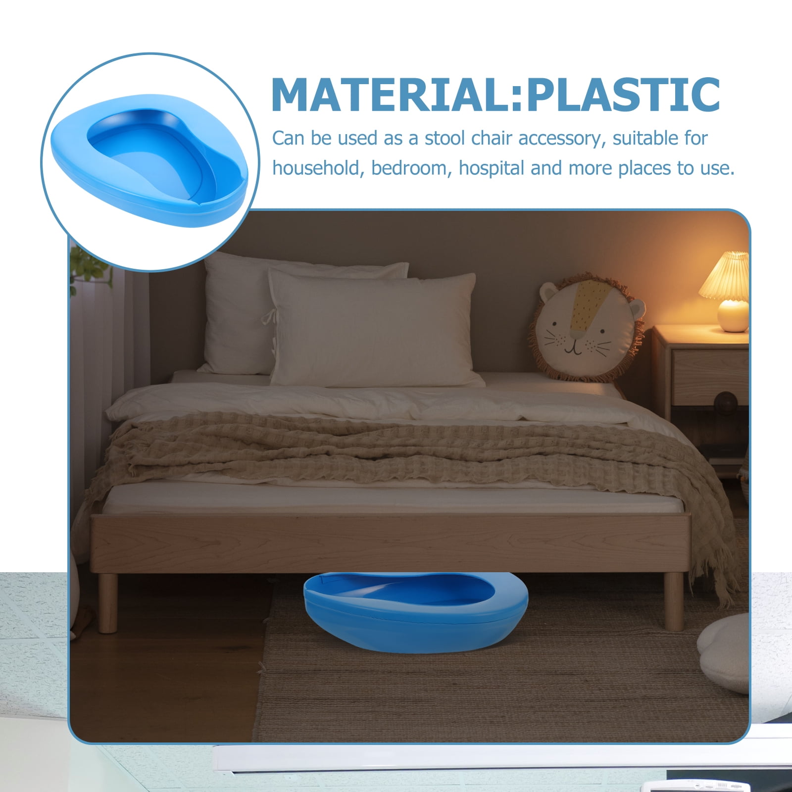 bed pans for elderly females Chamber Pot Portable Toilets Bedpan Pot Patient Caring Bedpan Hospital Accessory