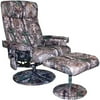 Relaxzen Leisure Recliner Chair with 8-Motor Massage & Heat, Black