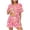Watermelon Red A, variant on Enjoytime Cute Pajama Sets for Women Print Comfy 2 Piece Sleepwear Short Sleeve Button Down Shirts with Shorts Loungewear Set