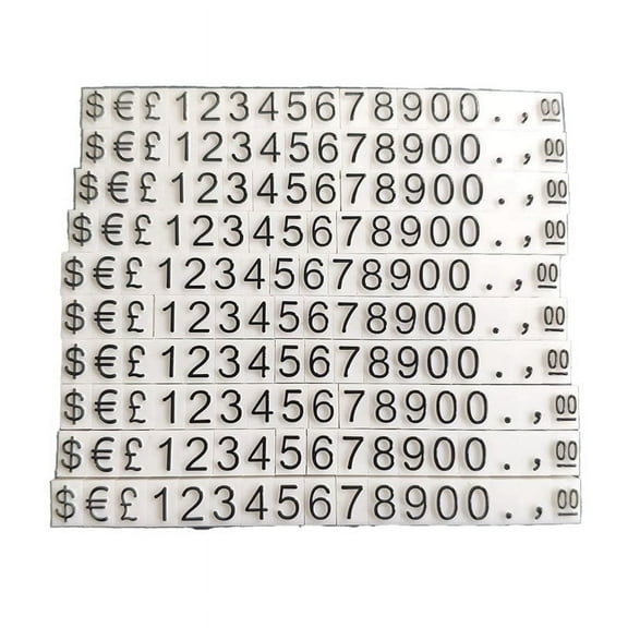 Price Tags Price Display-Cubes Adjustable Number Counter Stand Label Sale Price Blocks 170 Pieces for Pricing Show Kit