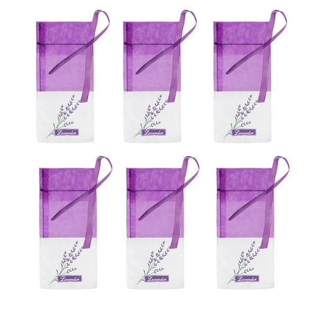 

30pcs Empty Sachets Bag Flower Printing Fragrance Lavender Sachet Bag Purse (New Style) - Deep Purple