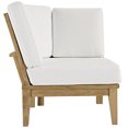 thumbnail image 6 of Modway Marina 3 Piece Outdoor Teak Sofa Set in Natural and White, 6 of 6