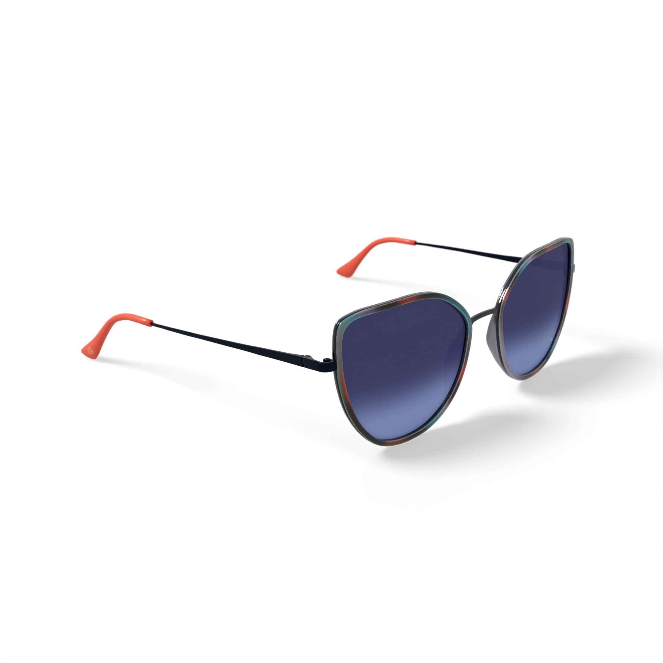 589 PAOLA CRESARINI メガネ　度有　ブルーレンズ　天然ルビー FLOWER Women's Rx'able Fashion Sunglasses, FLR1002 - Holly, Black
