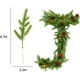 thumbnail image 3 of 100 agujas de pino artificiales, guirnalda de ramitas, 6,7 x 2,0 pulgadas, agujas de pino de plantas verdes para corona de bricolaje, decoración de Navidad y decoración del jardín del hogar, agujas d JAMW Sencillez, 3 of 4