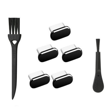 USB C Dust Plug for Phone 16 15 Series S25 S24 Type-C Charging Port Dustproof Covers with Brushes Cellphone Accessories