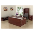 thumbnail image 4 of Lorell Concordia Series Mahogany Laminate Desk Ensemble Storage Cabinet, Mahogany, 4 of 4