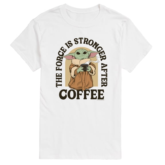 The Mandalorian - Force Stronger After Coffee - Men's Short Sleeve Graphic T-Shirt