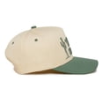 thumbnail image 3 of Funky Junque Trucker Hat – Vintage Two-Tone Snapback Baseball Cap with Embroidered Design - Tequila Cowboy Club - Sage/Beige, 3 of 3
