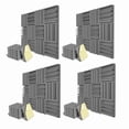 thumbnail image 1 of 24 Paneles de Espuma AcúStica Autoadhesivos, Espuma Absorbente de Sonido de 12 X 12 X 2 Pulgadas, Espuma Gris una Prueba de Sonido para Estudio de GrabacióN, 1 of 5