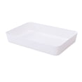 thumbnail image 2 of Caja de almacenamiento Rectangular de plástico Cajón de escritorio Estuche de cosméticos Organizador de papelería Contenedor de calcetines Almacenamiento y organización del hogar Blanco L Bewildely HA003019-03, 2 of 6