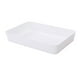 thumbnail image 1 of Caja de almacenamiento Rectangular de plástico Cajón de escritorio Estuche de cosméticos Organizador de papelería Contenedor de calcetines Almacenamiento y organización del hogar Blanco L Inteprter HA003019-03, 1 of 6