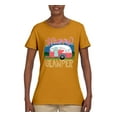 thumbnail image 3 of Happy Glamper | Fancy Camping Camper Van Caravan | Nature Lover Womens T-Shirt, Gold, 3XL, 3 of 5