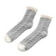 thumbnail image 3 of Sonducket Cálido invierno MiddleTube calcetines mujeres lindo elástico Coral terciopelo calcetines interior piso toalla calcetines transpirables Medias Gris NO1, 3 of 8