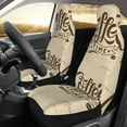 thumbnail image 3 of Fotbe Coffee Time (2) Pattern Automotive Seat Covers for Cars Trucks and SUVs – Car Seat Covers for Front Seats,Protective Seat Covers,Vehicle Seat Covers, Set of 2, 3 of 9
