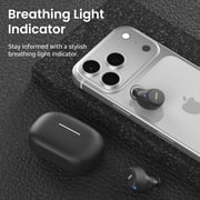 TOZO A1 Mini Wireless Earbuds Bluetooth Headphones, 32H, AI Noise Cancelling Mic, Stereo Bass, Clear Calls, Lightweight IPX5 Waterproof, App 32EQ, Black