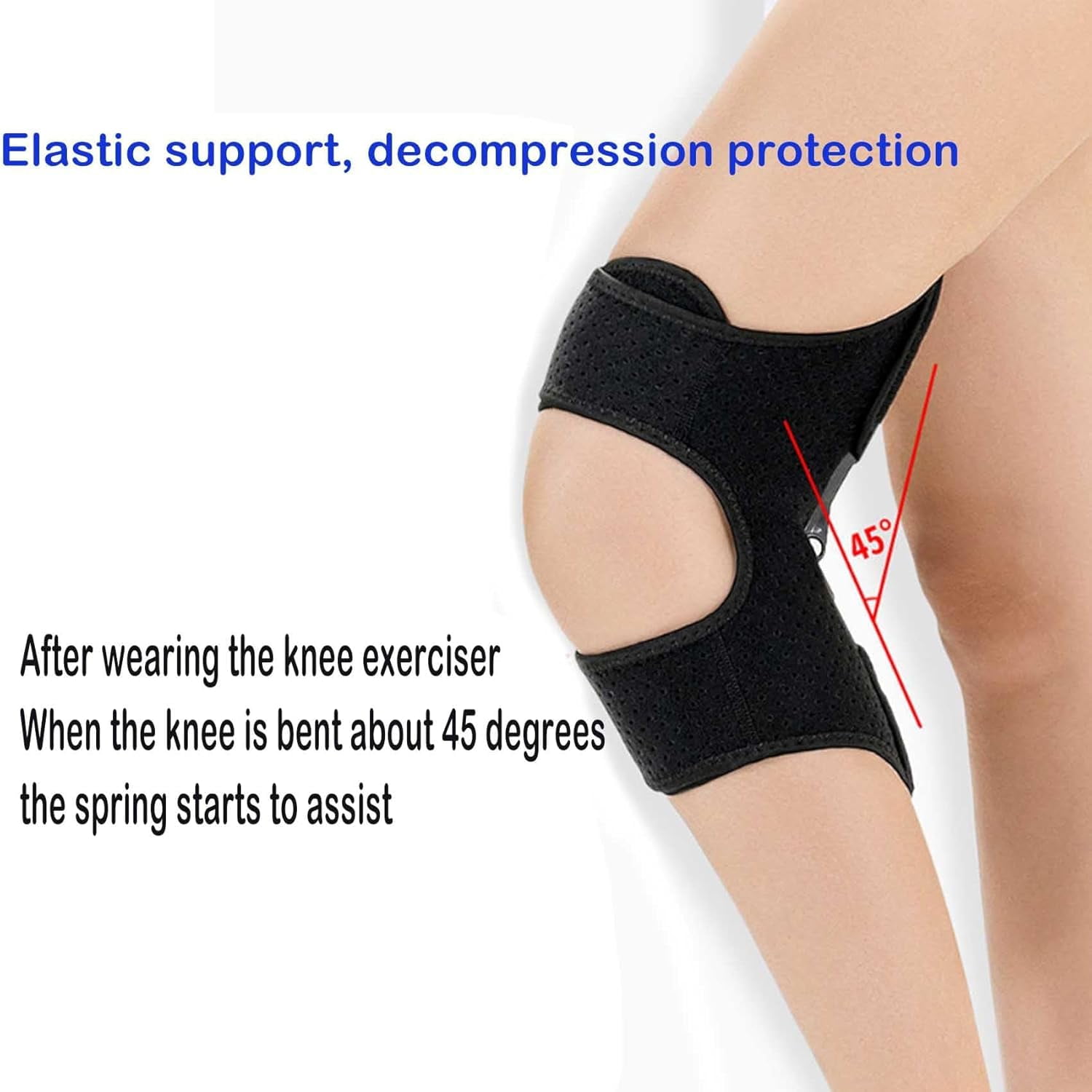 Swarous Knee Booster,2025 New Knee Assistive Device, KneeBooster Brace Joint Support Spring Stabilizer, KneeProtection Booster for Women Men Reduces Pressure on the Joint