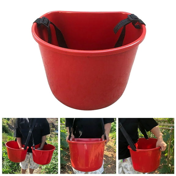 Fruit Picking Bucket Compact Versatile Picker Bucket for Farming Yard Garden，Berry Picking Fruit Harvest，Berry Picking  Basket .