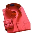 thumbnail image 2 of Men's Long Sleeve Regular Fit Point Collar Dress Shirt, 2 of 2