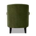 thumbnail image 2 of Eloise 30" Pleated Sock Arm Accent Armchair Olive Green Performance Velvet, 2 of 8