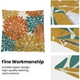 thumbnail image 6 of Orange Yellow Teal Pillow Covers 20x20 Inch Set of 2 Dahlia Floral Decor Throw Pillows Summer Modern Geometry Flower Outdoor Decorative Cushion Cases for Sofa Couch Bed Decorations, 6 of 6