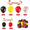 thumbnail image 2 of 75 Pieces Mouse Color Balloons Confetti Balloons Polka Dot Balloons Latex Party Balloons Balloon Garland for Halloween Baby(Red-Black-Yellow), 2 of 4