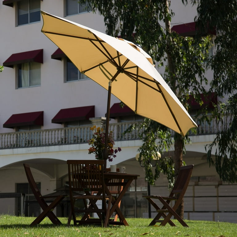 distinctly home patio umbrella Treasure Garden  11 ft Octagonal Outdoor Patio Umbrella (High-Perform
