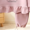 thumbnail image 5 of Ulanda Baby Girl Fall Spring Cartoon Print Tops+Casual Pants Two Piece Toddler Infant Clothing Sets (Pink, 6-7 Years), 5 of 9