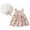 Rouge, variante sur Robe Sans Manches à Imprimé Floral pour Filles avec Détail de Nœud Adorable