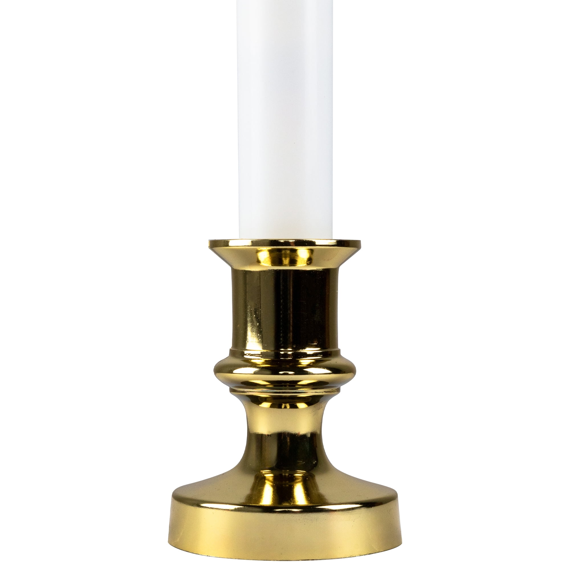 Set of 3 White LED C5 Flickering Window Christmas Candle Lamps with Timer 8.5"