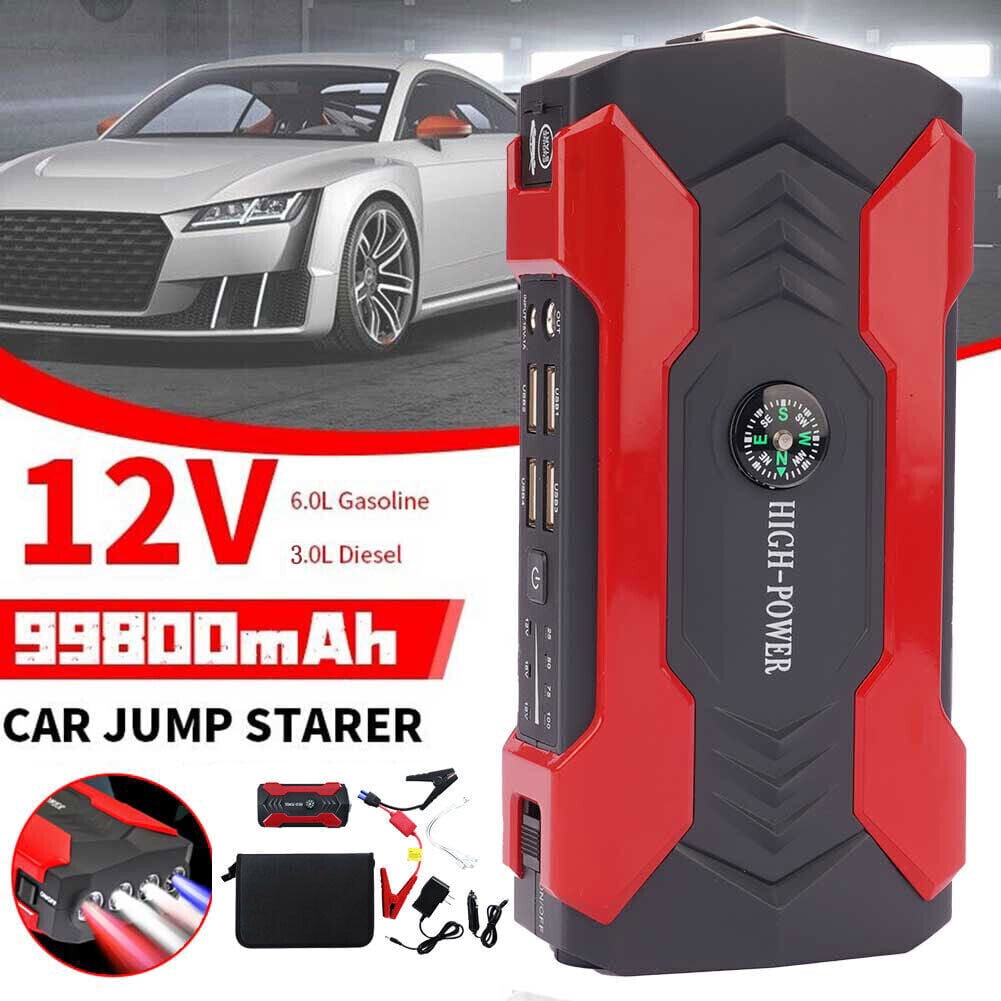 99800mAh Car Jump Starter Booster Jumper Box Power Bank Battery Charger Portable