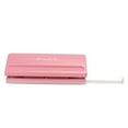 thumbnail image 1 of Hole Puncher, 6 Hole Punch Adjustable Labor Saving Pink All Metal Structure  For Binder Planner Inserts, 1 of 8