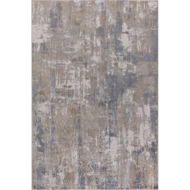 Dynamic Rugs TI693329970 5 ft. 3 in. x 7 ft. 7 in. Torino 3329 Rectangle Contemporary Area Rug - 970 Grey & Beige