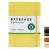 PAPERAGE Recycled Dotted Journal, (Yellow), 160 Pages, Hardcover, 5.7” x 8”