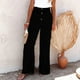 thumbnail image 1 of Puntoco Mujeres Casual Sólido Pantalones Cómodos Elásticos Cintura Alta Pierna Ancha Casual Loose Beach Pantalones Puntoco Puntoco-6798, 1 of 5