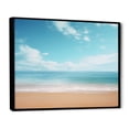 thumbnail image 2 of Designart "Quiet Coastal Sand Reverie I" Coastal Floater Framed Canvas Wall Art, 2 of 5