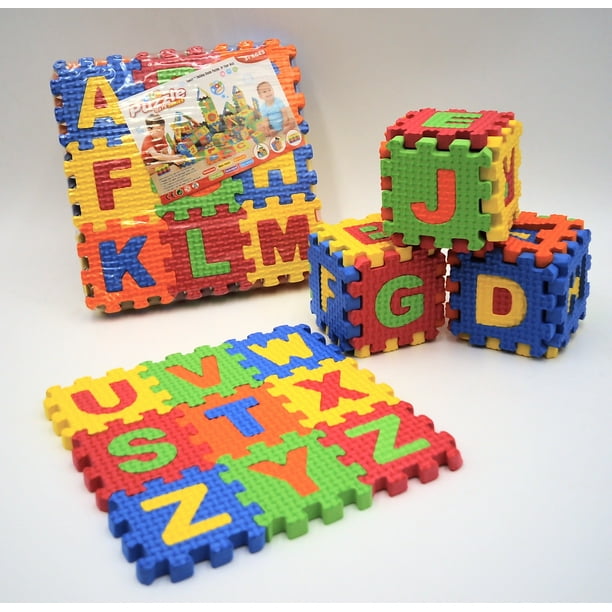 Foam Abc Blocks 27 Pc Set Makes 4 Complete 2 Inch Blocks Walmart Com Walmart Com