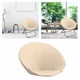 thumbnail image 5 of Funda para silla tipo platillo, funda elástica antideslizante de poliéster para silla tipo luna, para adultos Beige, 5 of 8