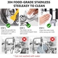 thumbnail image 5 of 2000W Electric Grain Grinder Stainless Steel Commercial Dry Mill Ultra-Fine Powder  for Wheat Rice Corn Spices Coffee High-Speed Flour Maker Home Kitchen Professional Use, 5 of 7