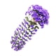 thumbnail image 4 of Guirnalda de flores artificiales para colgar en la pared, simulación floral, vid, oficina en casa, flor falsa, ratán, azul sidaley HA8140-07B, 4 of 6