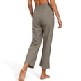 thumbnail image 3 of Women's High Waisted Wide Leg Cropped Pants Casual Elastic Waist Capri Pants with Pockets, 3 of 8
