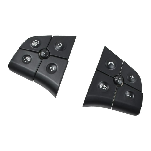 Control de Interruptor de volante Cola Kit de Botones de volante Negro con 5 llaves