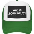 thumbnail image 2 of Who is John Galt Mesh Back Trucker Cap Baseball Cap, 2 of 8