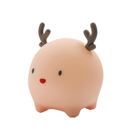 

PRINxy NightLights Clearance USB Deer Silicone Night Sleeping Atmosphere Light Light With