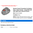 thumbnail image 2 of Remote Control Transmitter for Keyless Entry / Alarm System - Compatible with 2007 GMC Sierra 2500 HD Classic, 2 of 2